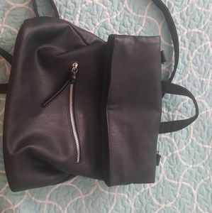 Black convertible backpack